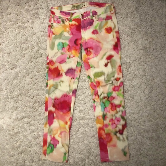 Kate Spade Giverny Watercolour Brooke Street Jeans - Picture 1 of 3